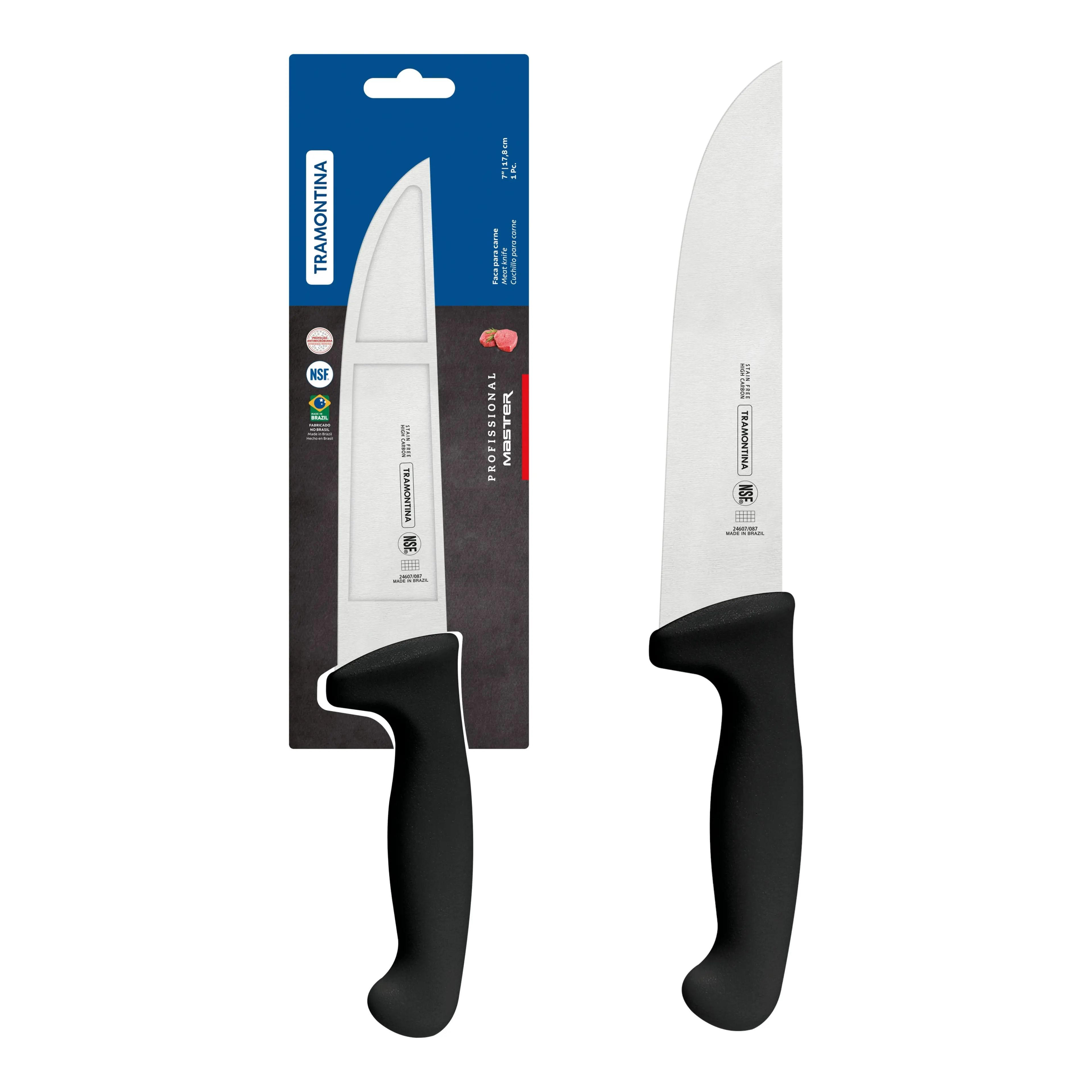 Tramontina Professional Master Black Meat Knife, 7"