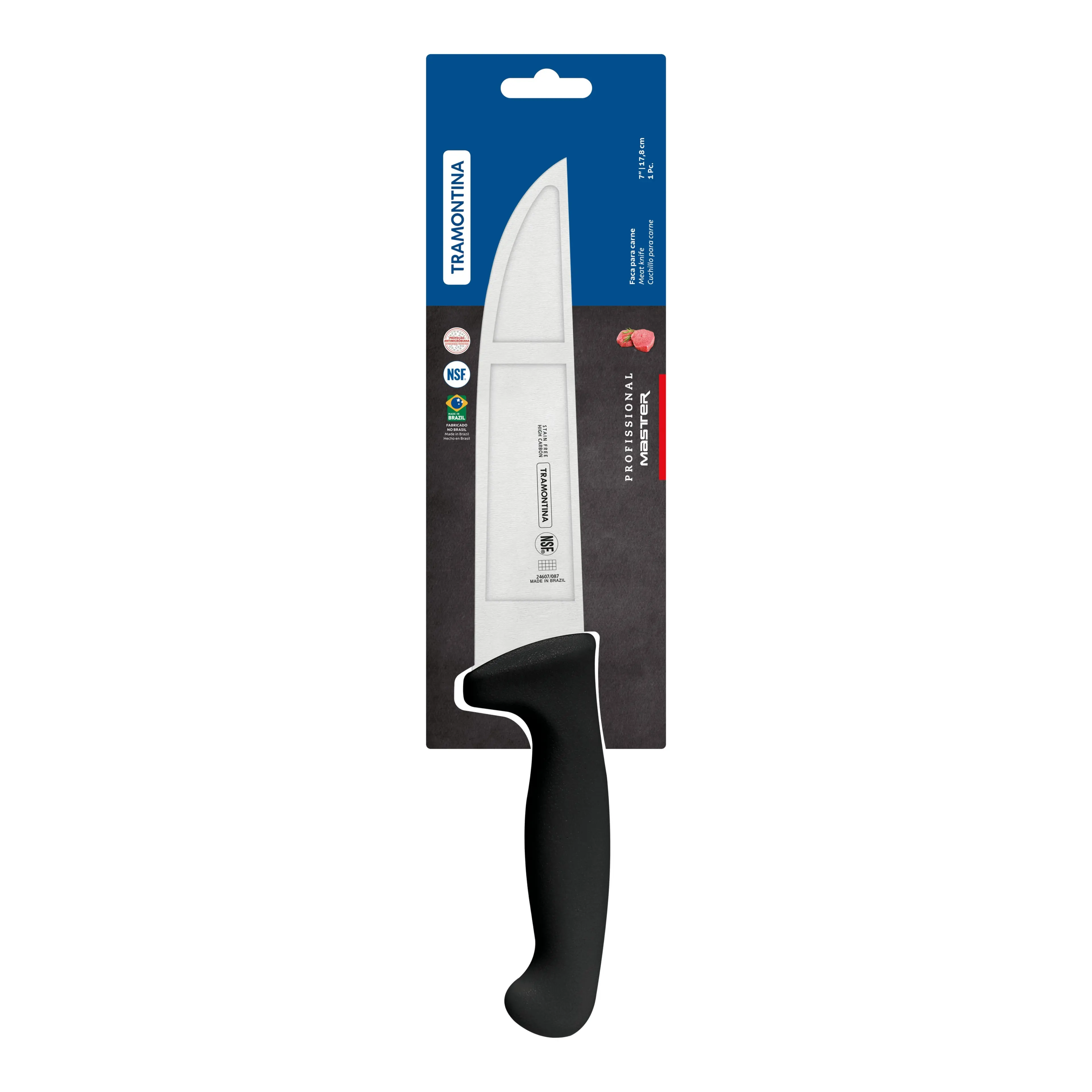 Tramontina Professional Master Black Meat Knife, 7"