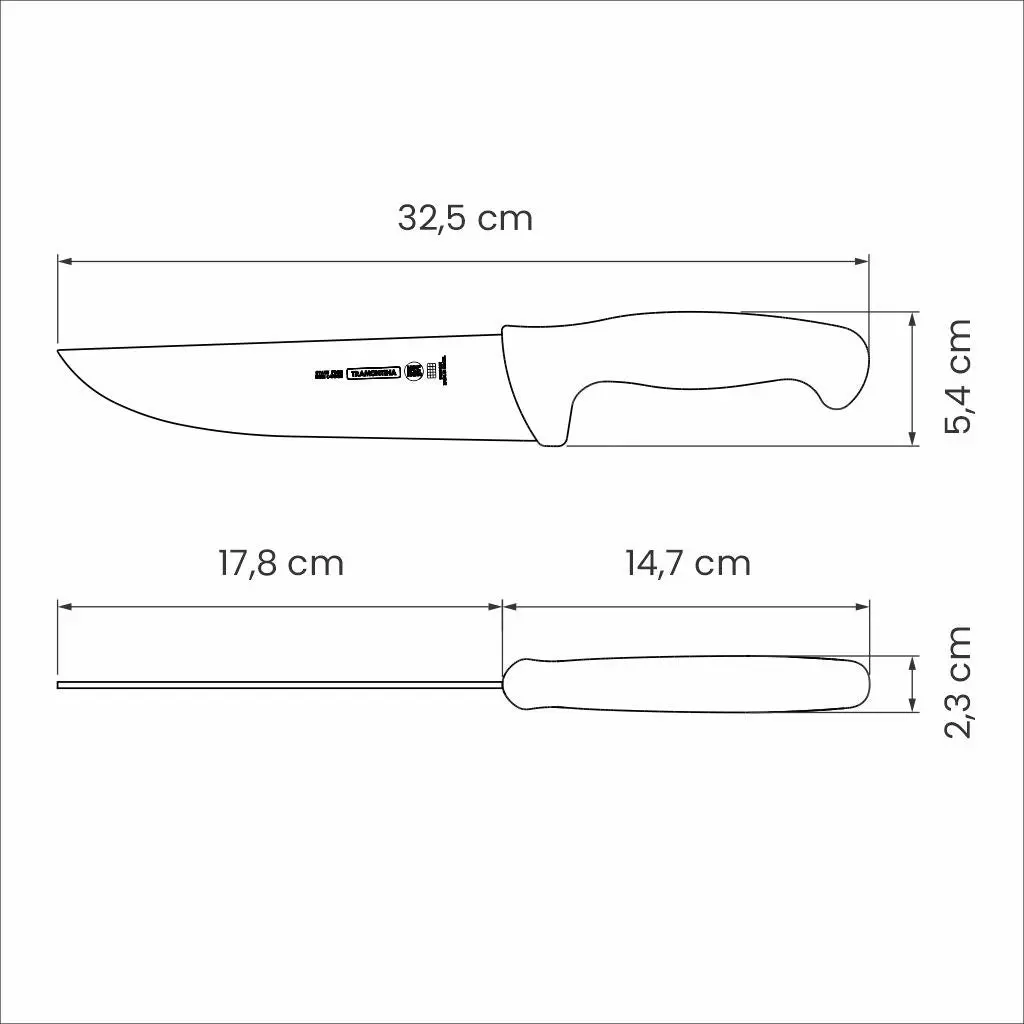 Tramontina Professional Master Black Meat Knife, 7"