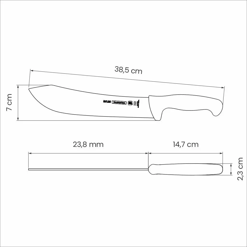 Tramontina Professional Master Black Meat Knife, 10"