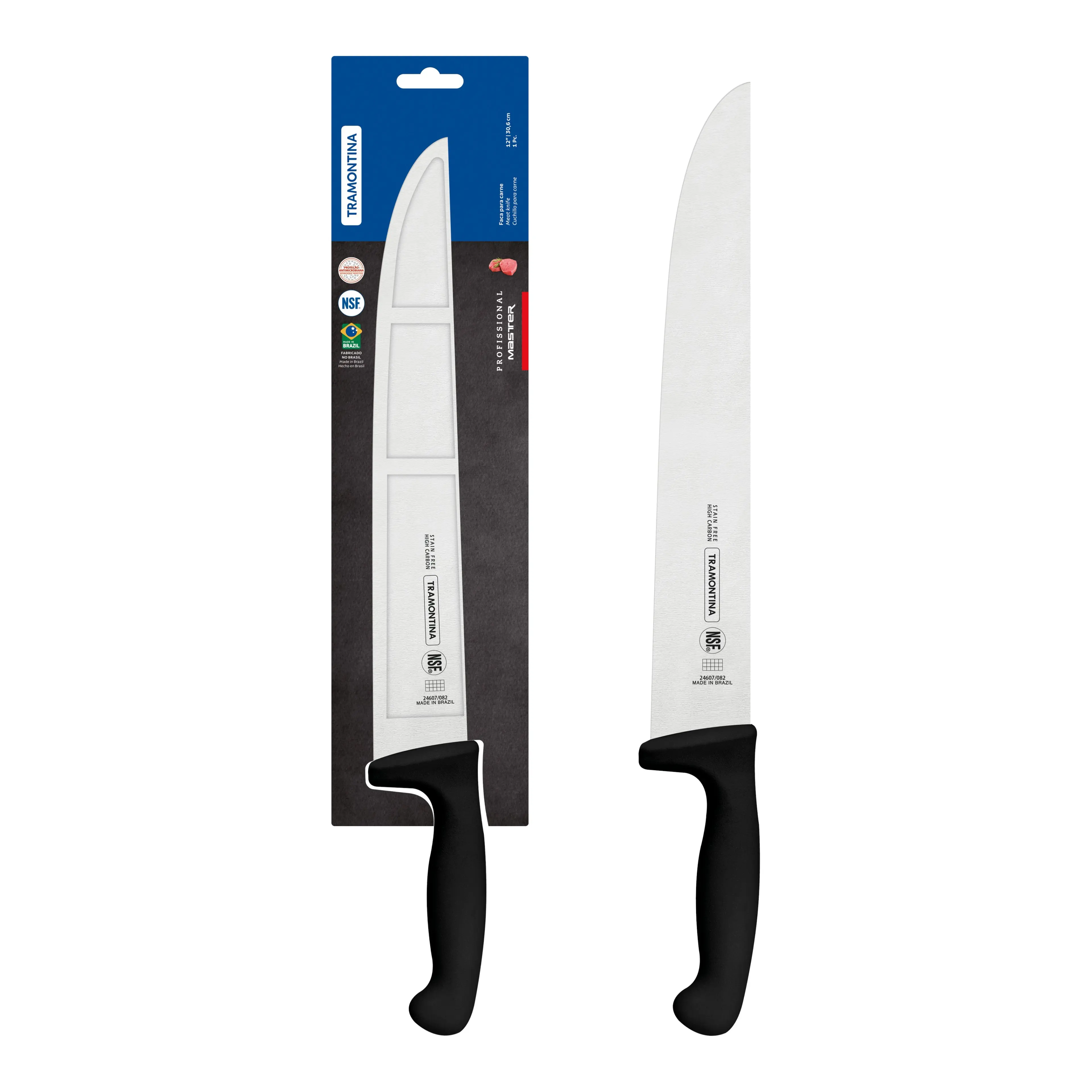 Tramontina Professional Master Black Meat Knife, 12"