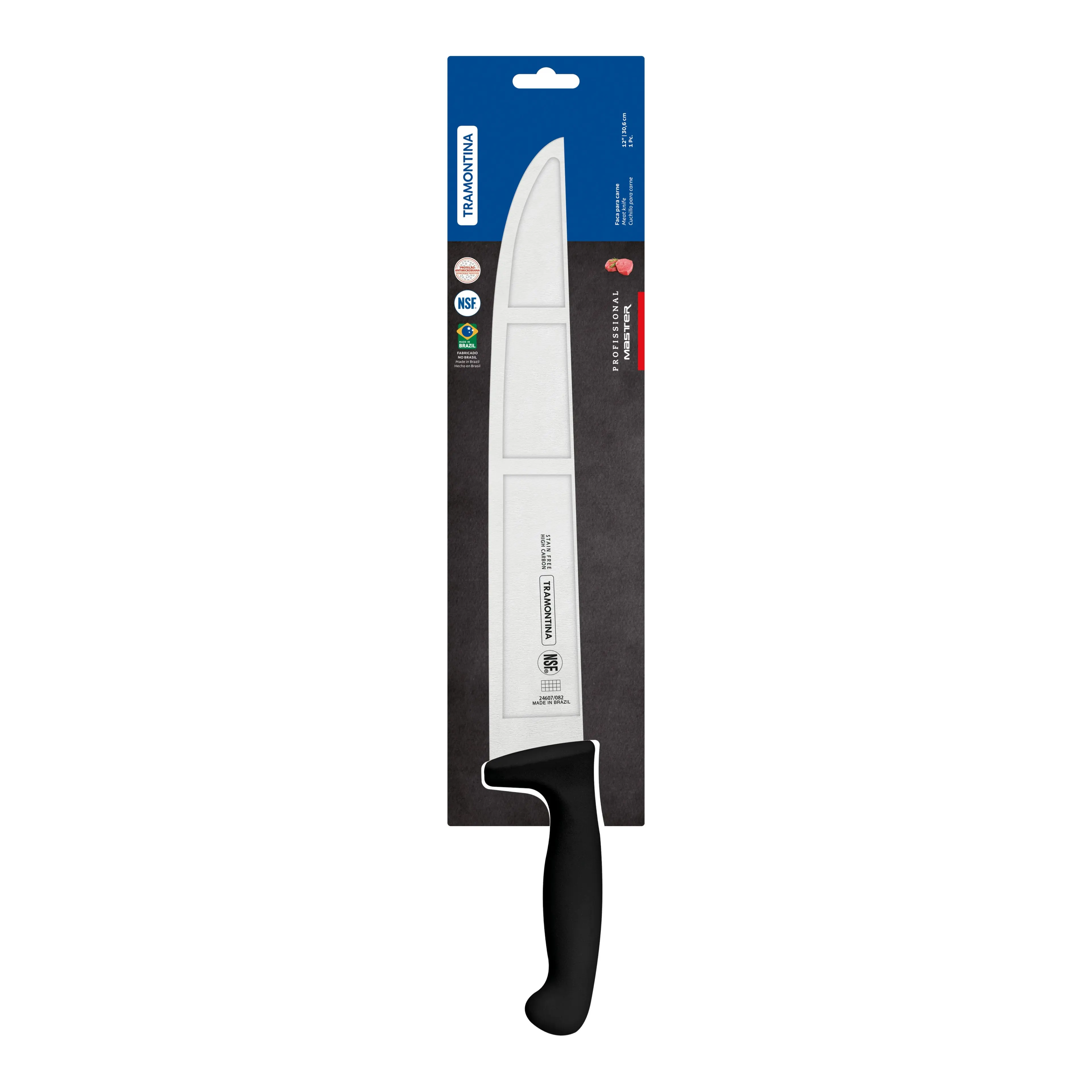 Tramontina Professional Master Black Meat Knife, 12"