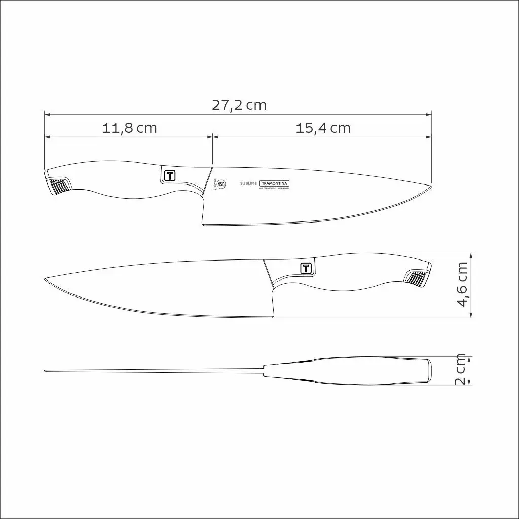 Tramontina Sublime Stainless-Steel Chef's Knife 6"