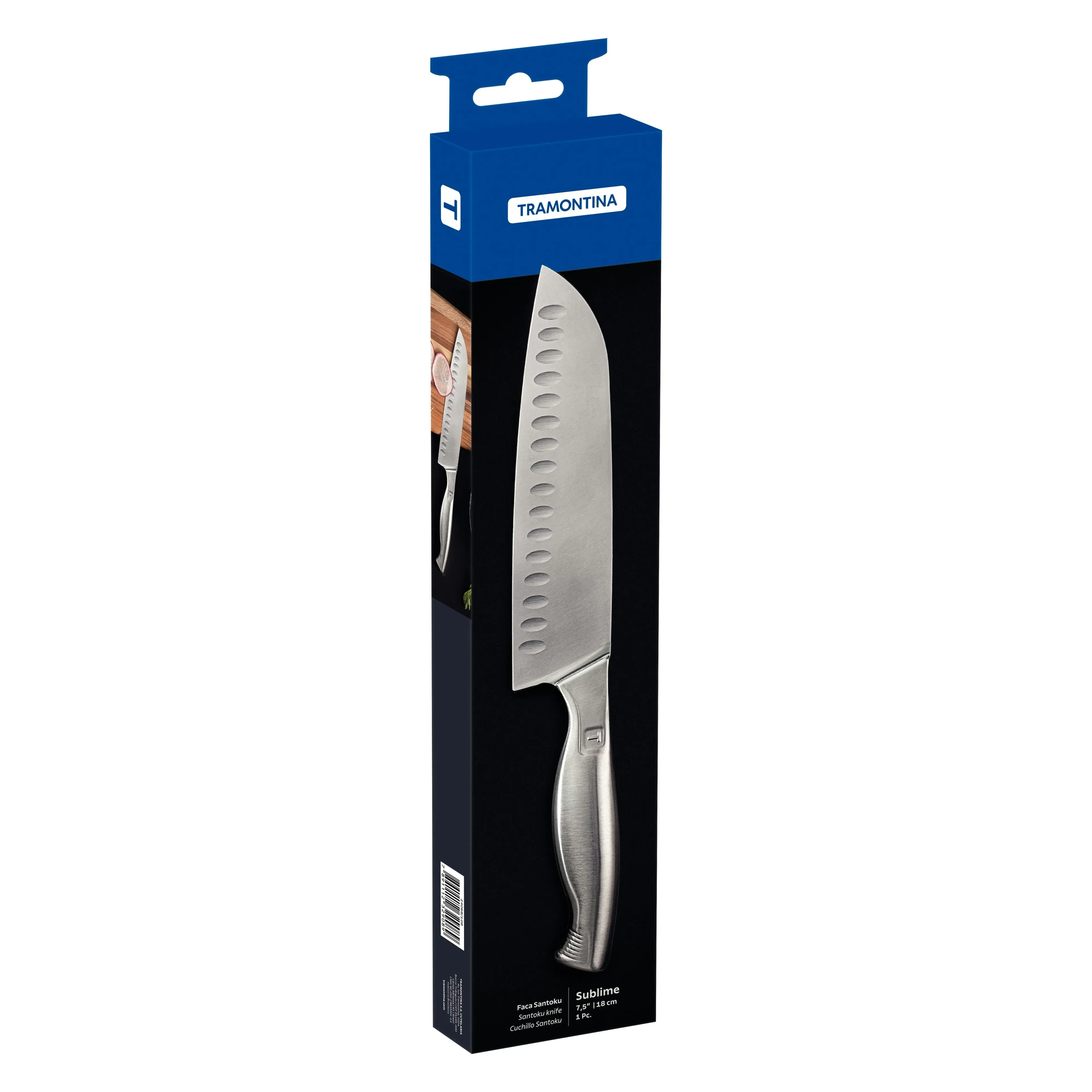 Tramontina Sublime Stainless-Steel Santoku Knife 7.5"