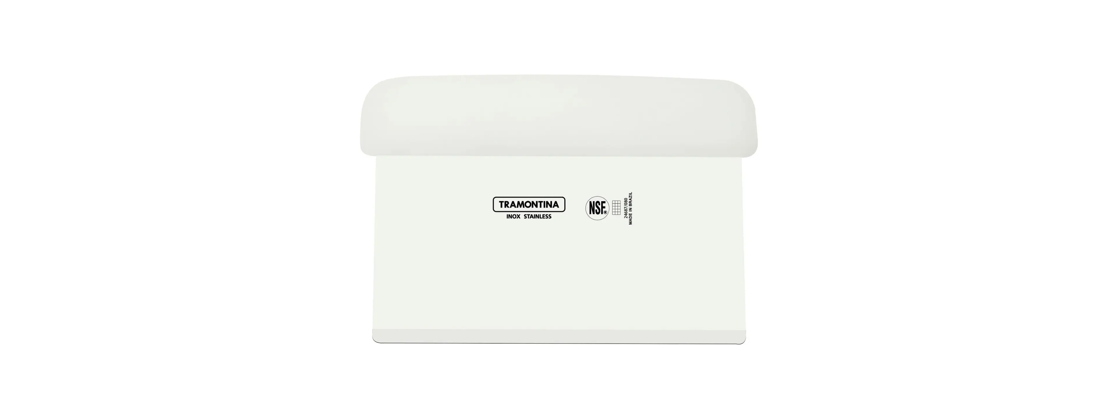 Tramontina Professional Bench Scraper with Stainless-Steel Blade and White Polypropylene Handle