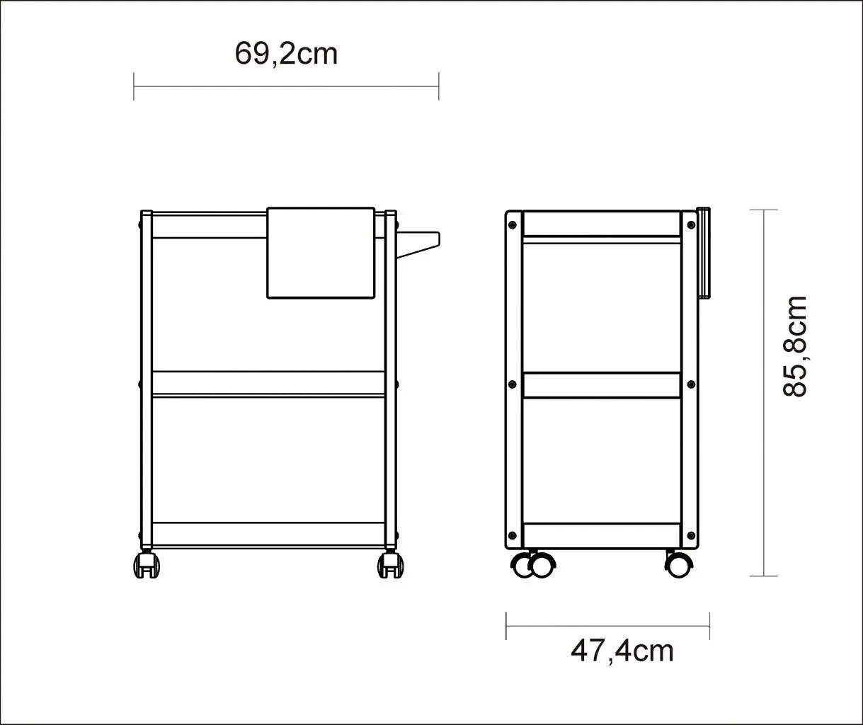 Tramontina Churrasco Serving Trolley in Teak Wood