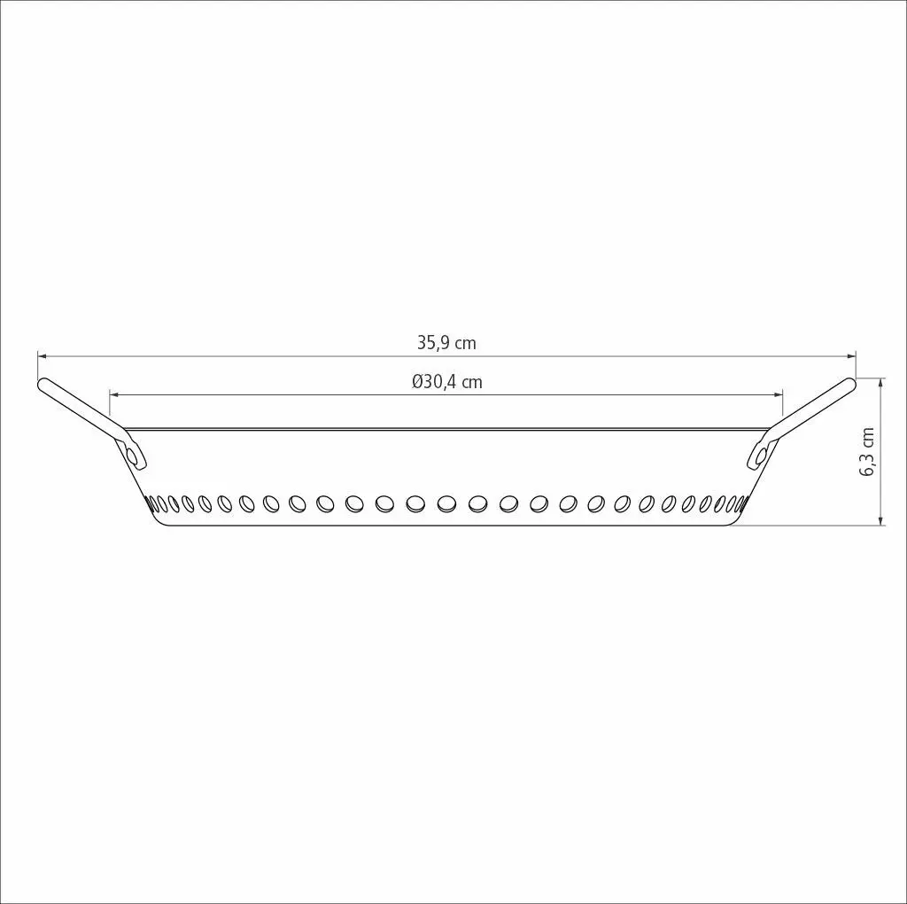 Tramontina Churrasco Aluminum Grill with Graphite Anodized Finish, 30 cm