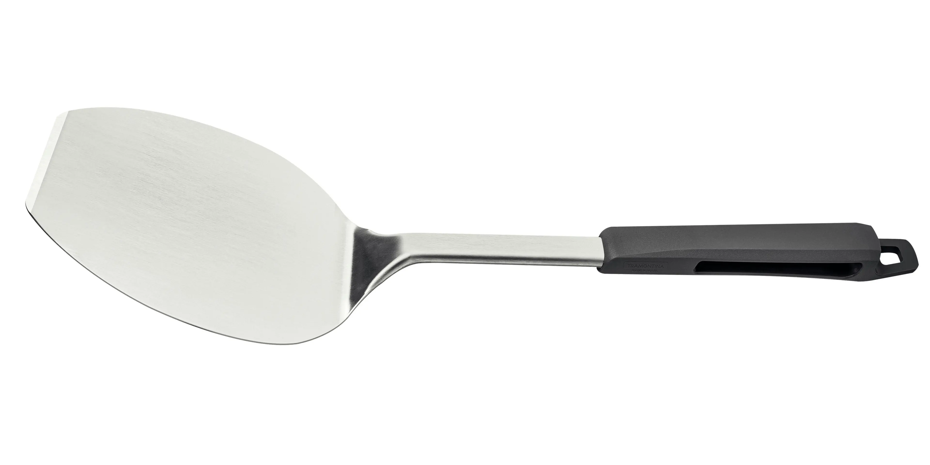 Tramontina Pizza Spatula with Stainless-Steel Blade and Grey Polypropylene Handle