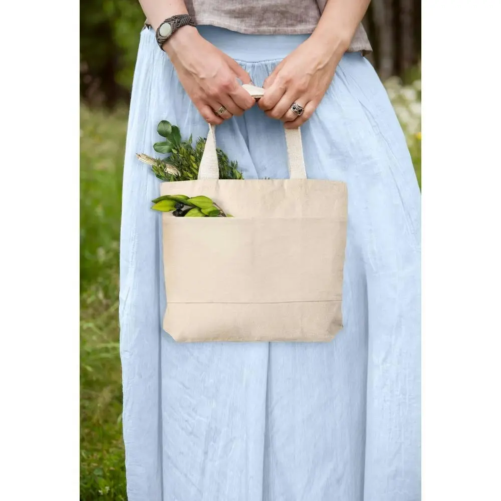 Wear'M Medium Tote, Natural- 13.5x11.5x2"