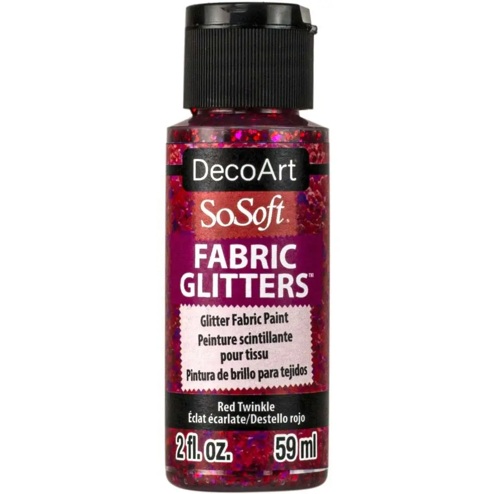 DecoArt SoSoft Fabric Glitters, 2oz