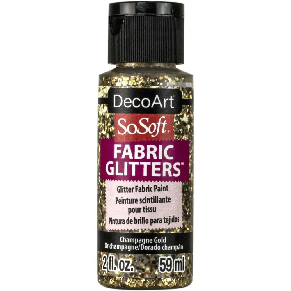 DecoArt SoSoft Fabric Glitters, 2oz