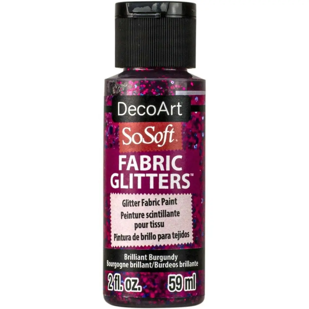 DecoArt SoSoft Fabric Glitters, 2oz