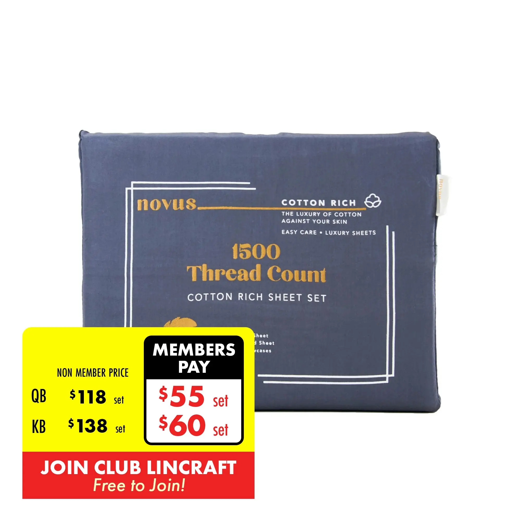 Novus 1500TC Sheet Set