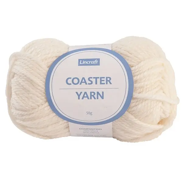 Lincraft Coaster Crochet & Knitting Yarn, 50g Wool Alpaca Blend Yarn