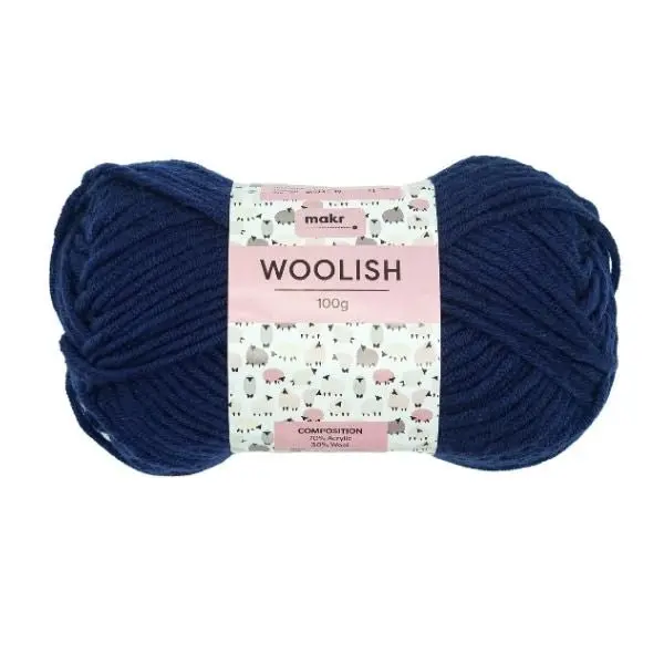 Makr Woolish Crochet & Knitting Yarn, 100g Acrylic Wool Yarn