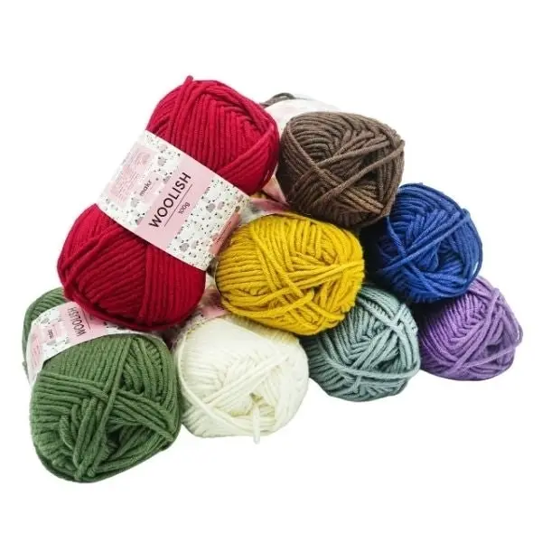 Makr Woolish Crochet & Knitting Yarn, 100g Acrylic Wool Yarn