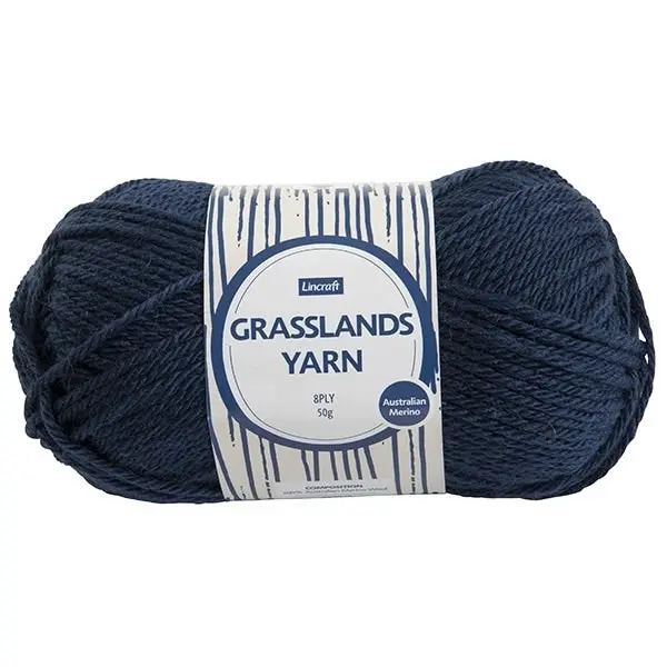 Lincraft Grasslands Crochet & Knitting Yarn 8ply, 50g Merino Wool Yarn