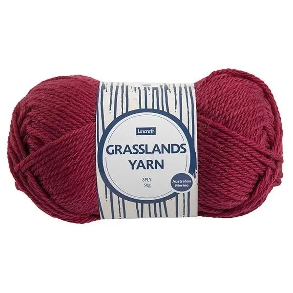 Lincraft Grasslands Crochet & Knitting Yarn 8ply, 50g Merino Wool Yarn