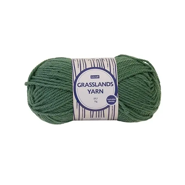 Lincraft Grasslands Crochet & Knitting Yarn 8ply, 50g Merino Wool Yarn