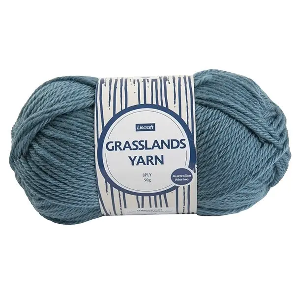 Lincraft Grasslands Crochet & Knitting Yarn 8ply, 50g Merino Wool Yarn