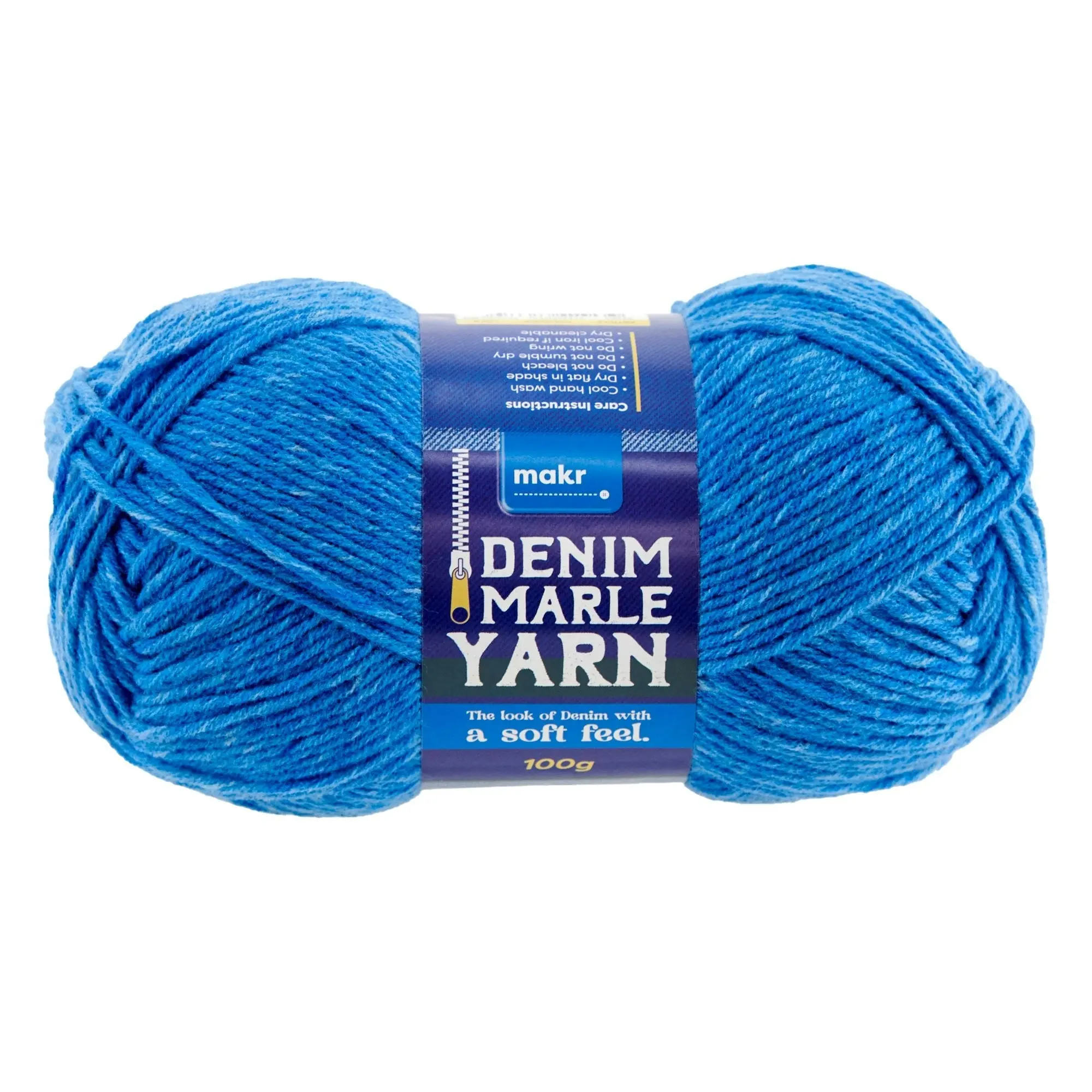 Makr Denim Marle Crochet & Knitting Yarn, 100g Acrylic Yarn