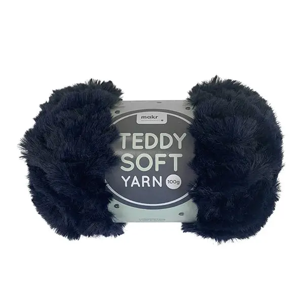 Makr Teddy Soft Crochet & Knitting Yarn, 100g Polyester Yarn