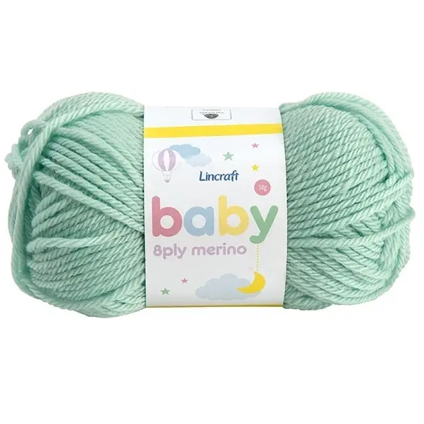 Lincraft Baby Merino Crochet & Knitting Yarn 8ply, 50g Merino Wool Yarn