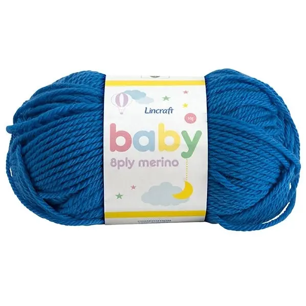 Lincraft Baby Merino Crochet & Knitting Yarn 8ply, 50g Merino Wool Yarn