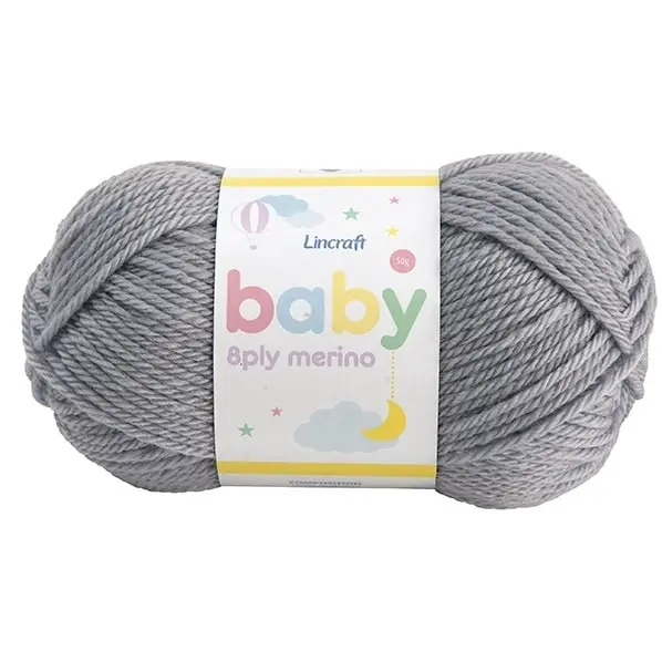 Lincraft Baby Merino Crochet & Knitting Yarn 8ply, 50g Merino Wool Yarn