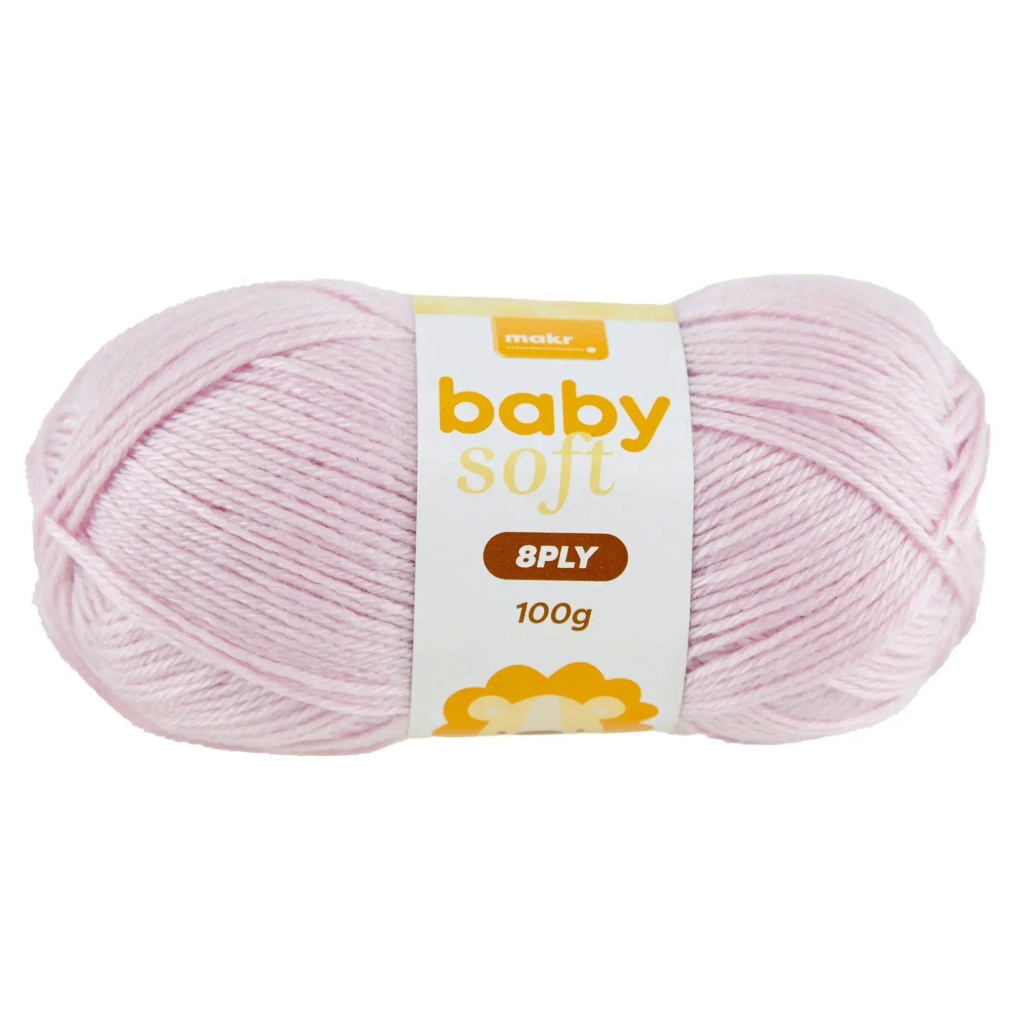 Makr Baby Soft Crochet & Knitting Yarn 8ply, 100g Acrylic Nylon Blend Yarn