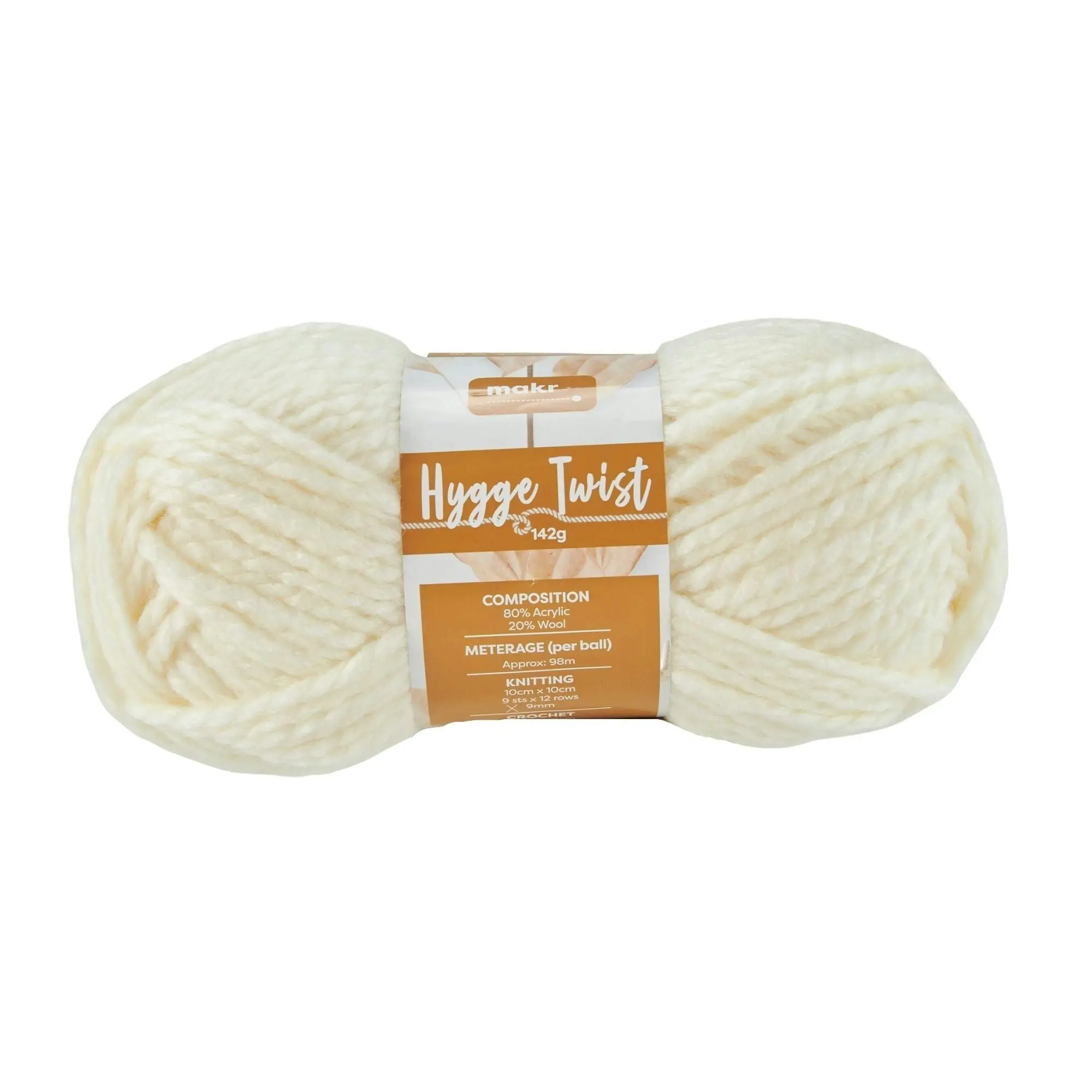 Makr Hygge Twist Crochet & Knitting Yarn, 142g