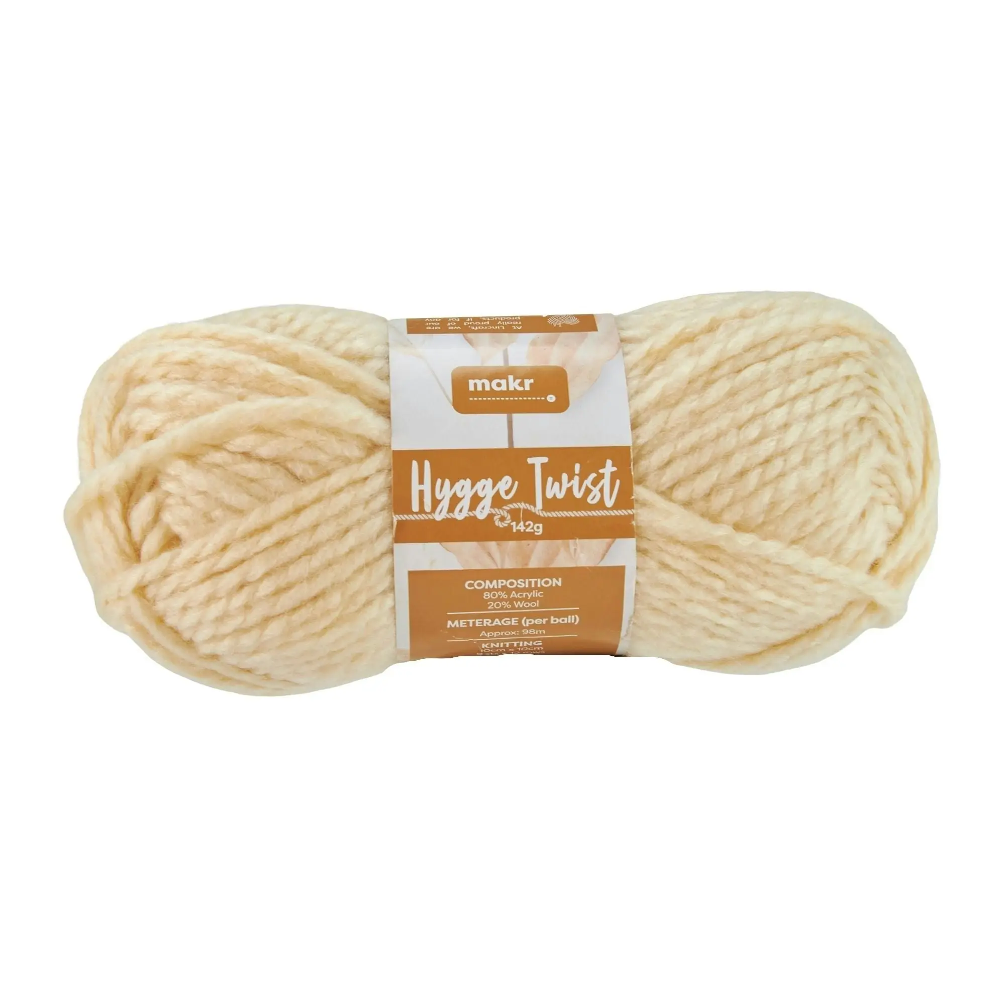 Makr Hygge Twist Crochet & Knitting Yarn, 142g