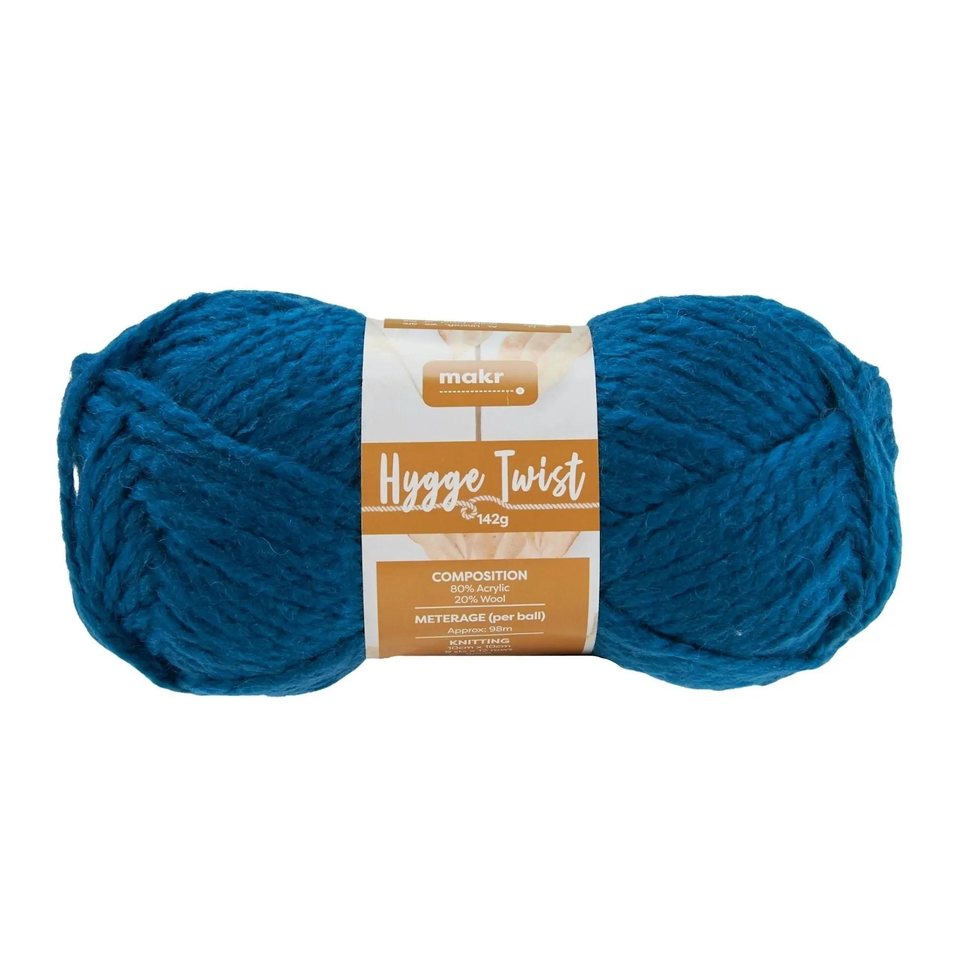 Makr Hygge Twist Crochet & Knitting Yarn, 142g