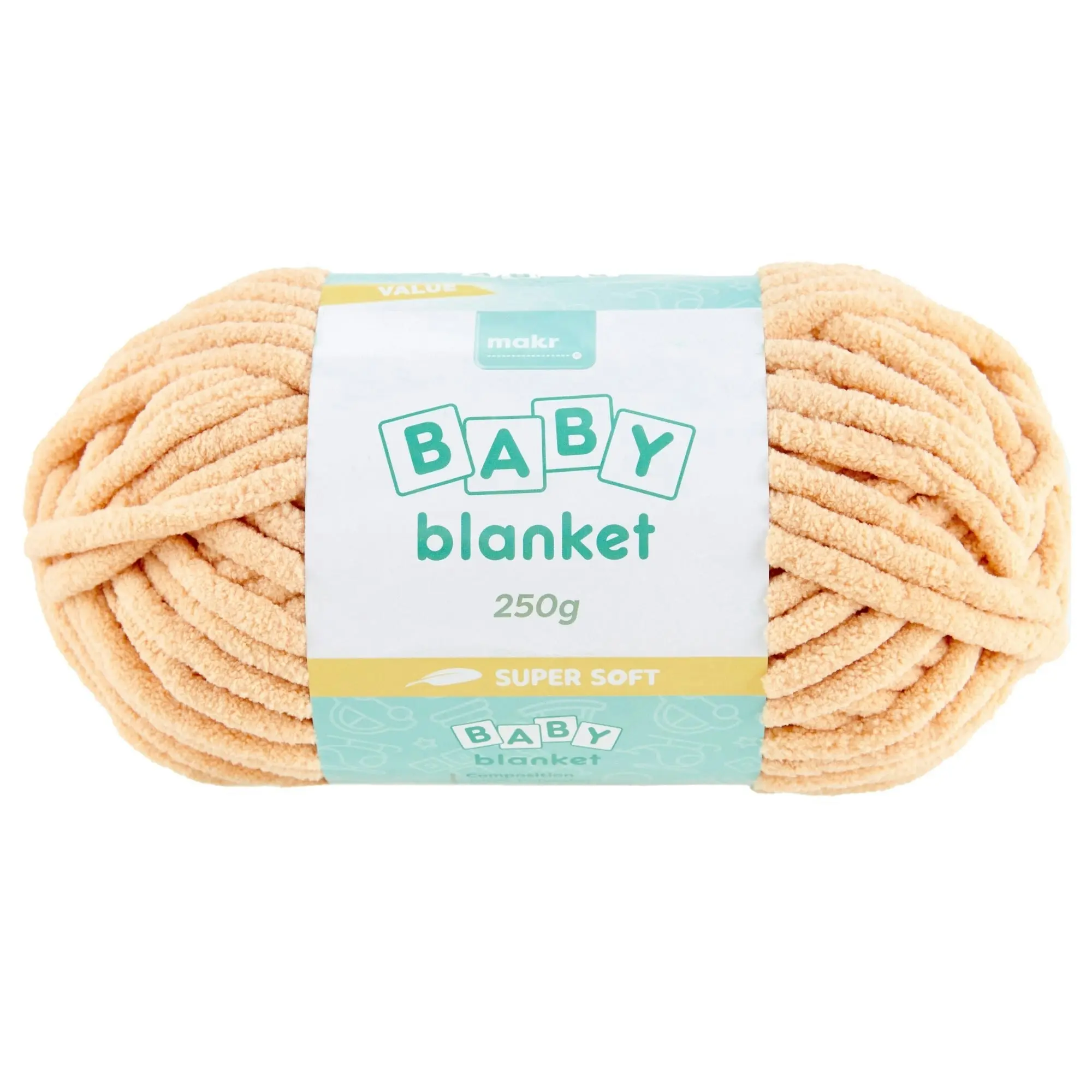 Makr Baby Blanket Crochet & Knitting Yarn, 250g Polyester Yarn