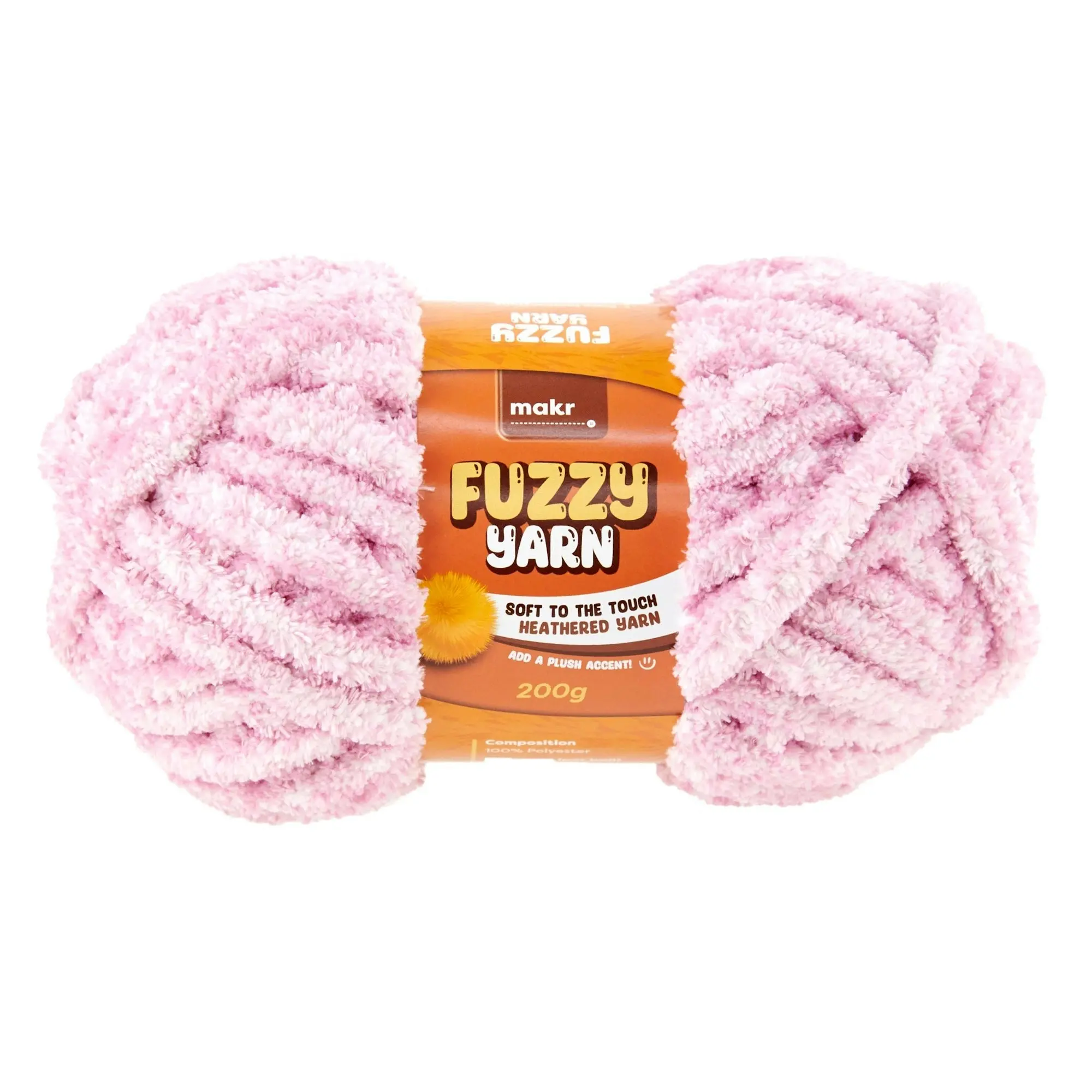 Makr Fuzzy Crochet & Knitting Yarn, 200g Polyester Yarn