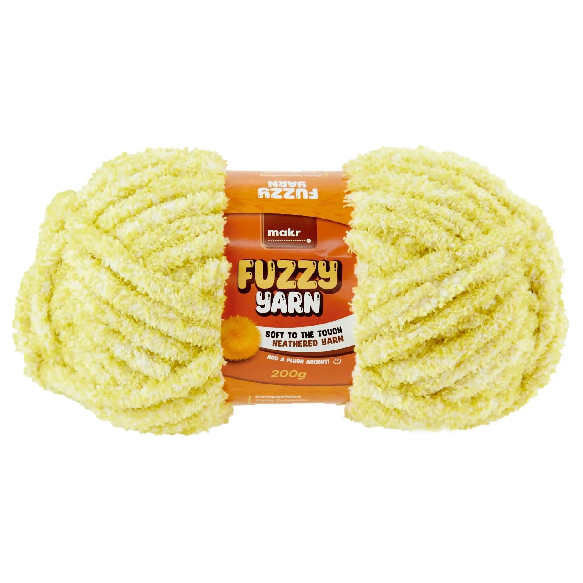 Makr Fuzzy Crochet & Knitting Yarn, 200g Polyester Yarn