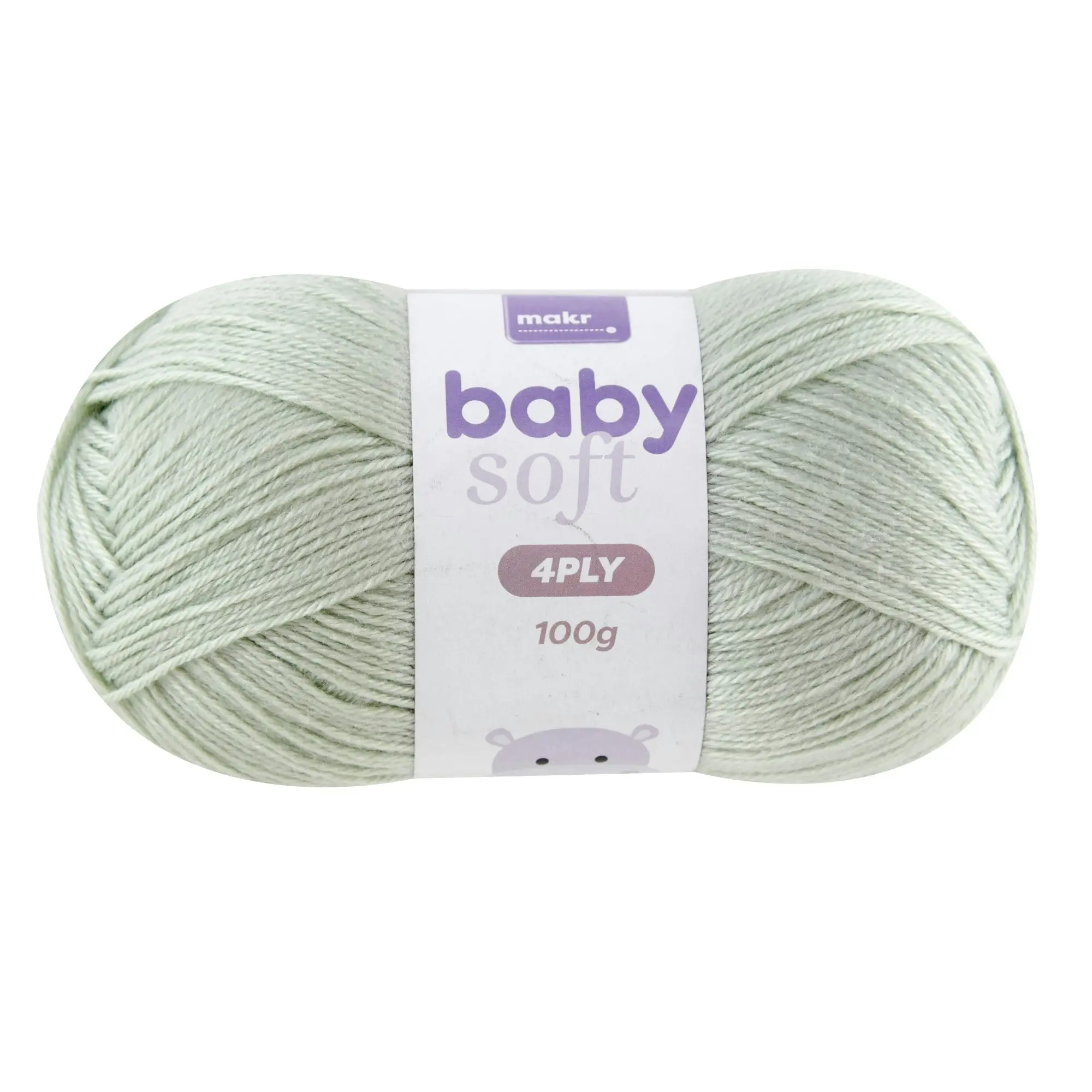 Makr Baby Soft Crochet & Knitting Yarn 4ply, 100g Acrylic Nylon Blend Yarn