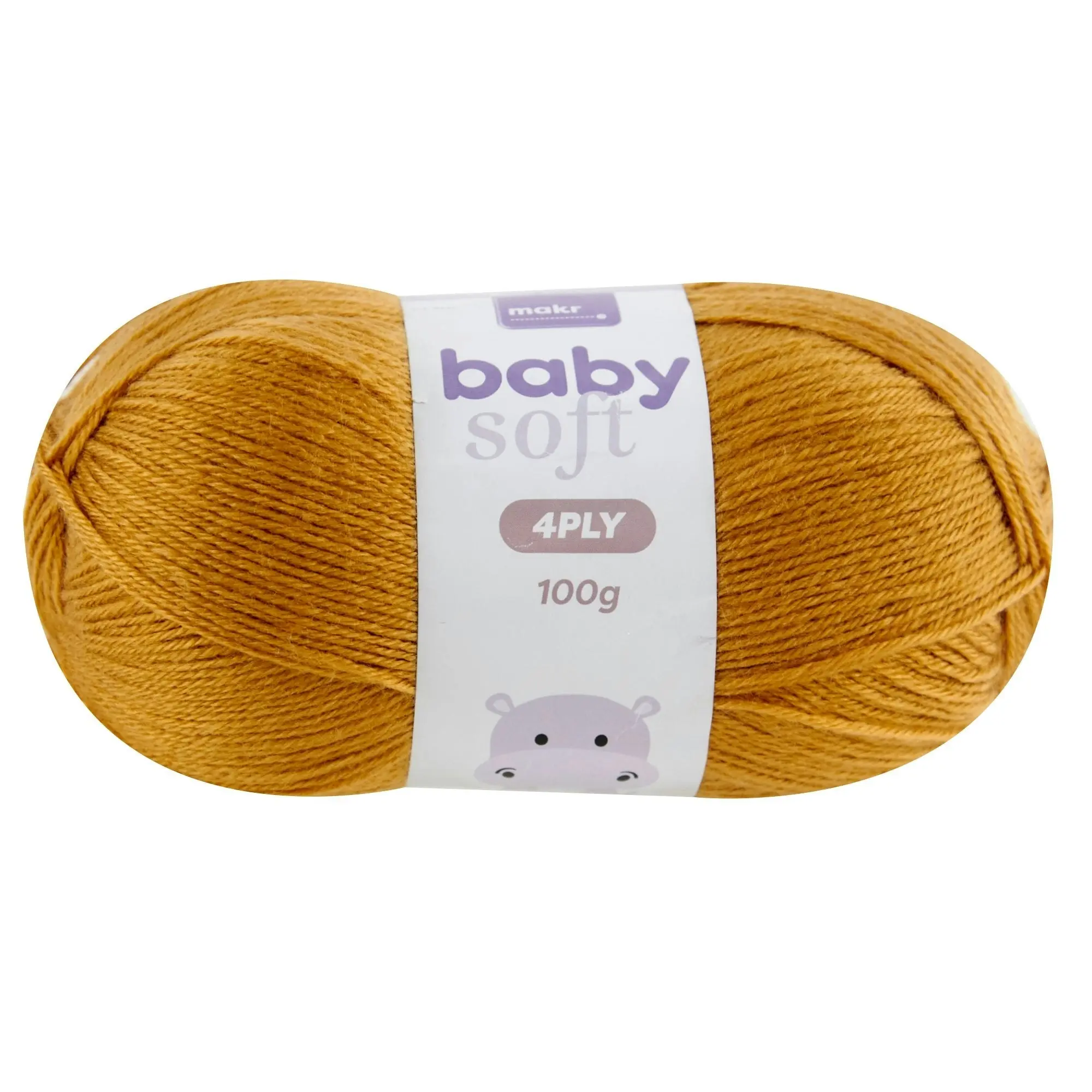 Makr Baby Soft Crochet & Knitting Yarn 4ply, 100g Acrylic Nylon Blend Yarn