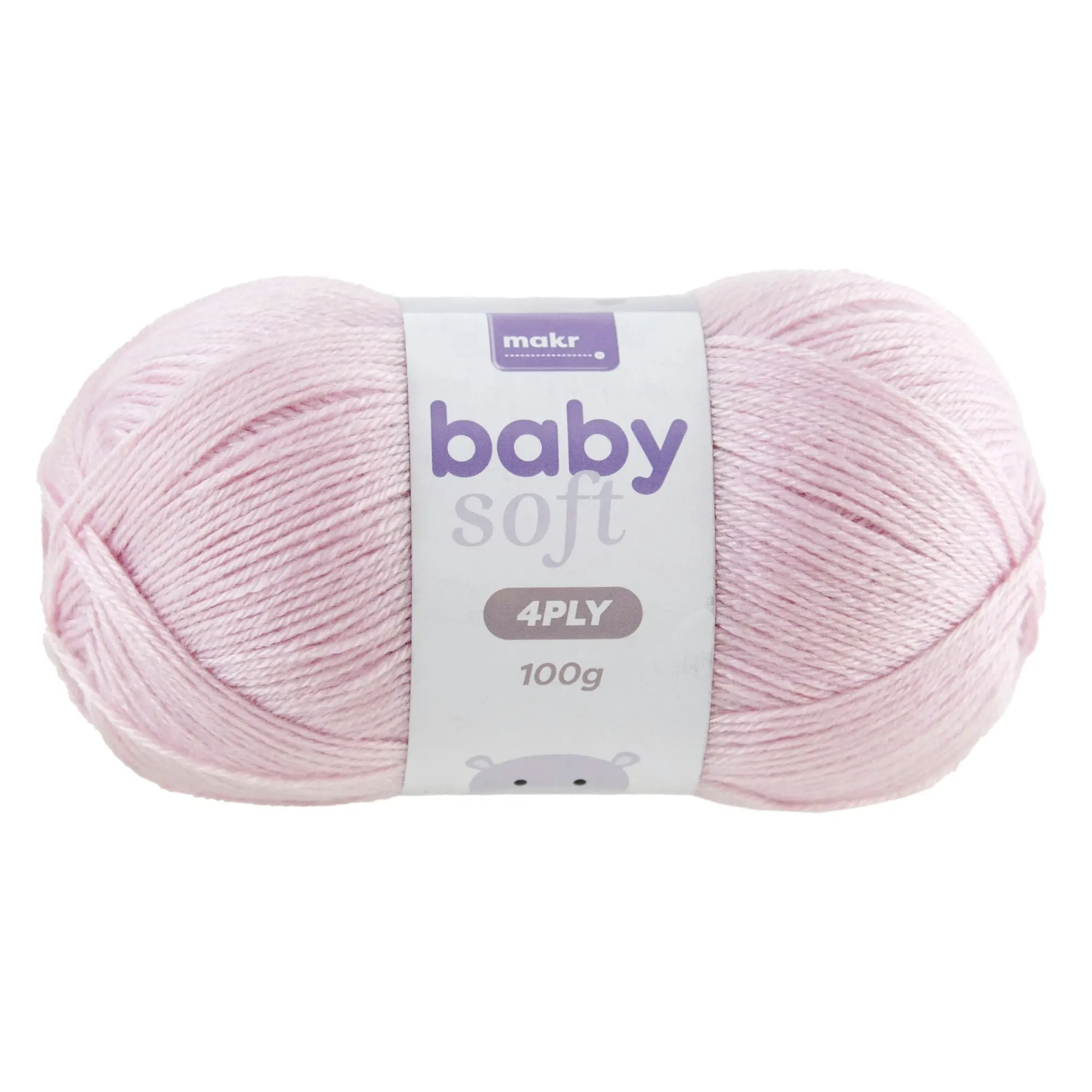 Makr Baby Soft Crochet & Knitting Yarn 4ply, 100g Acrylic Nylon Blend Yarn