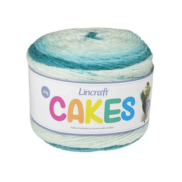 Lincraft Cakes Crochet & Knitting Yarn, 200g Acrylic Wool Blend Yarn