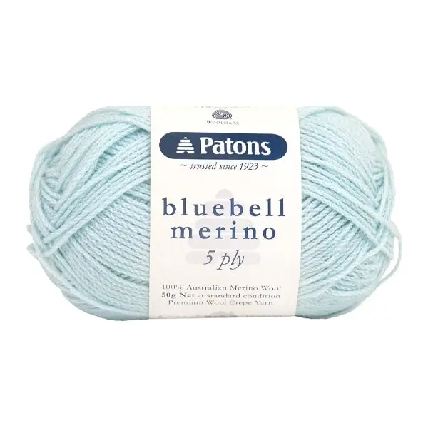 Patons Bluebell Merino 5ply Crochet & Knitting Yarn, 50g Merino Wool Yarn