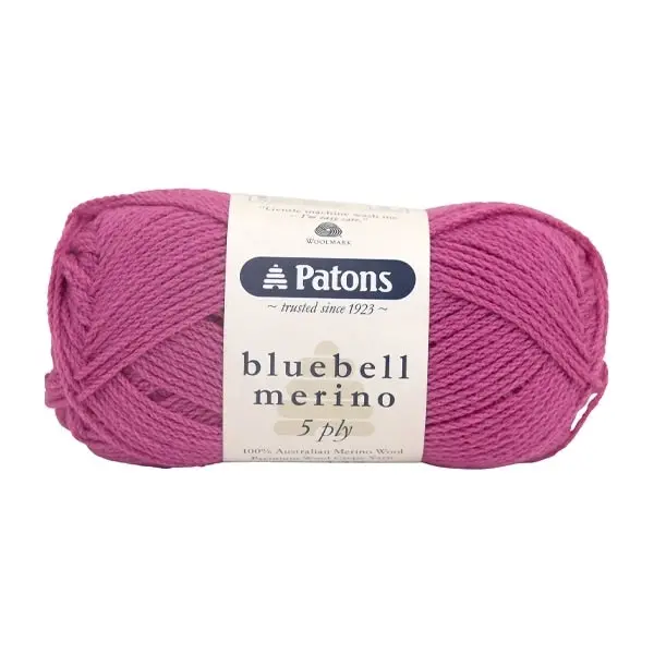 Patons Bluebell Merino 5ply Crochet & Knitting Yarn, 50g Merino Wool Yarn