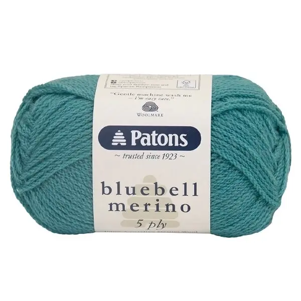 Patons Bluebell Merino 5ply Crochet & Knitting Yarn, 50g Merino Wool Yarn