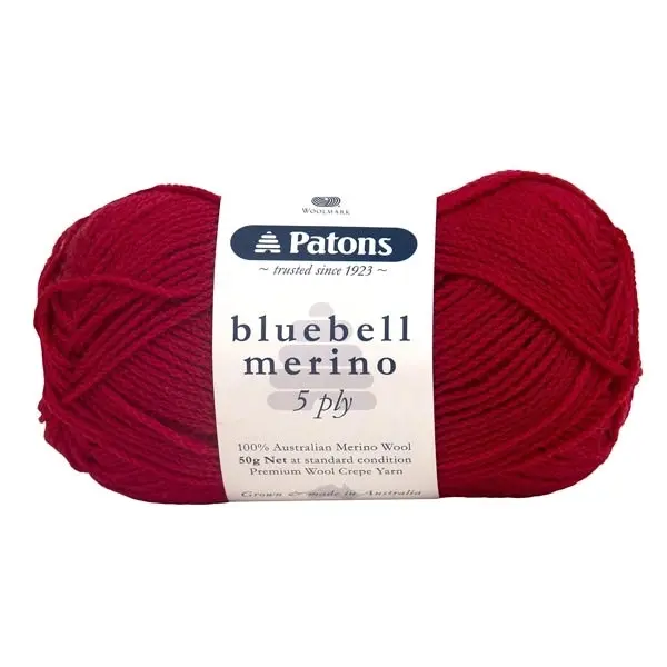 Patons Bluebell Merino 5ply Crochet & Knitting Yarn, 50g Merino Wool Yarn