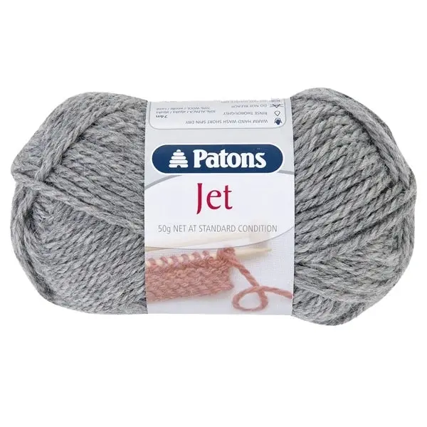 Patons Jet Yarn 12ply Crochet & Knitting Yarn, 50g Wool Alpaca Yarn