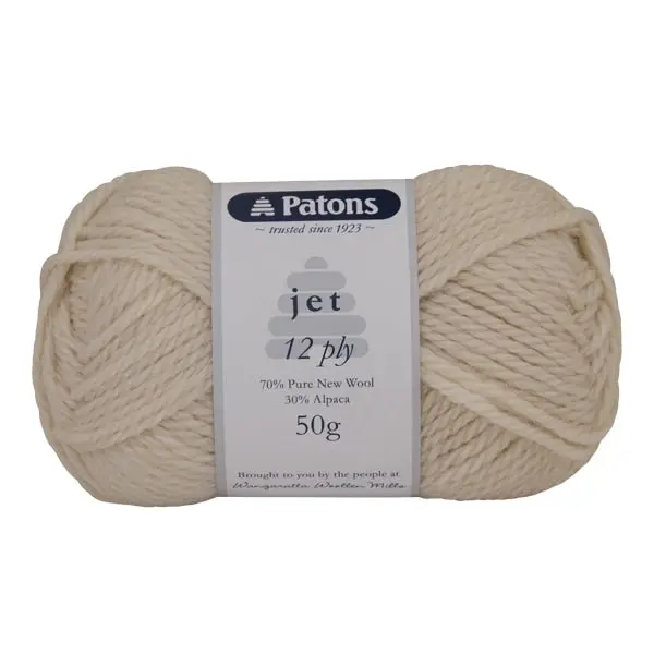 Patons Jet Yarn 12ply Crochet & Knitting Yarn, 50g Wool Alpaca Yarn