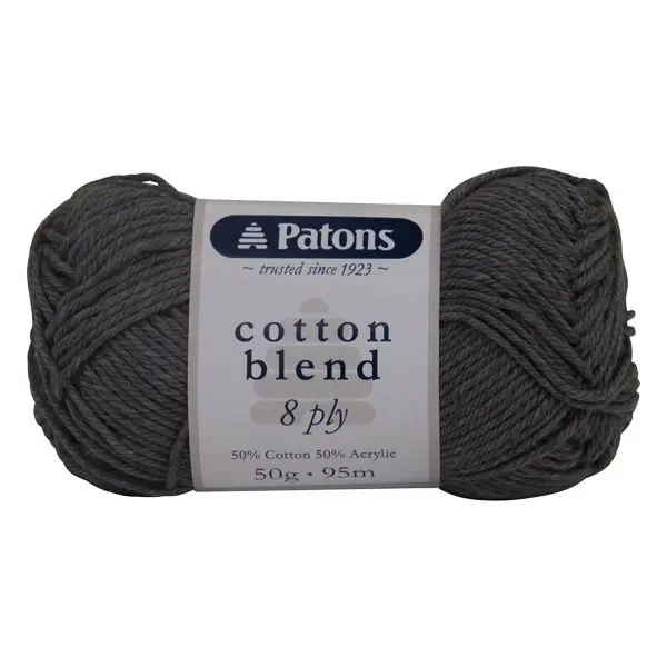 Patons Cotton Blend 8ply Crochet & Knitting Yarn, 50g Cotton Acrylic Yarn