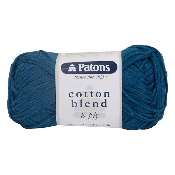 Patons Cotton Blend 8ply Crochet & Knitting Yarn, 50g Cotton Acrylic Yarn