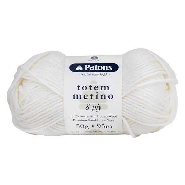 Patons Totem Merino 8ply Crochet & Knitting Yarn, 50g Merino Wool Yarn