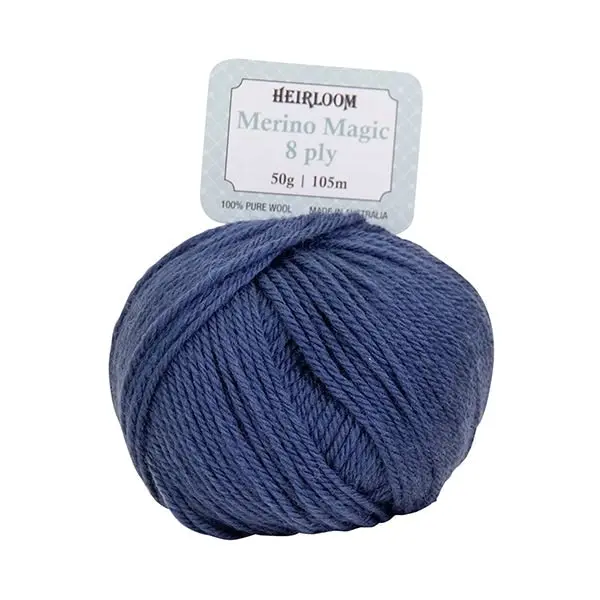 Heirloom Merino Magic 8ply Crochet & Knitting Yarn, 50g Wool Yarn